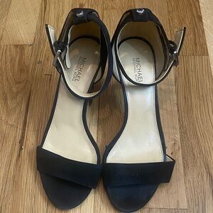 Michael Kors Black Ankle Strap Heels